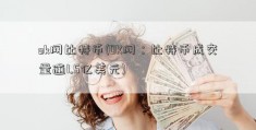 ok网比特币(OK网：比特币成交量逾1.5亿美元)